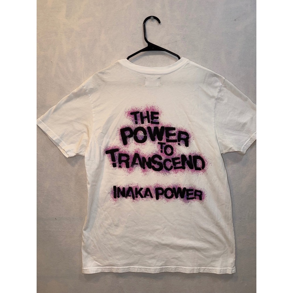 INAKA POWER The Power to Transcend White Graphic‎ T Shirt Mens Medium